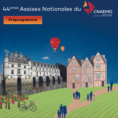 affiche des 44èmes assises nationales du CNAEMO - Parentalités et protection de l'enfance, entre croisement et opposition